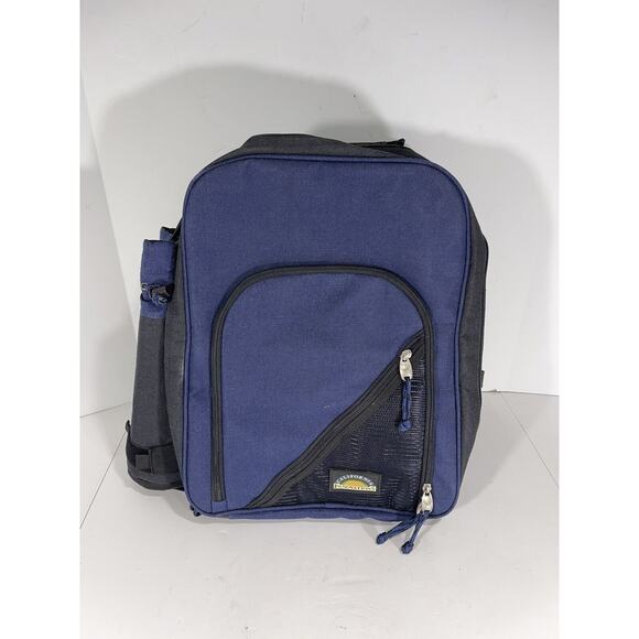 Insulated Picnic Backpack California Innovations Outdoor Camping +Utensils *READ main image 9